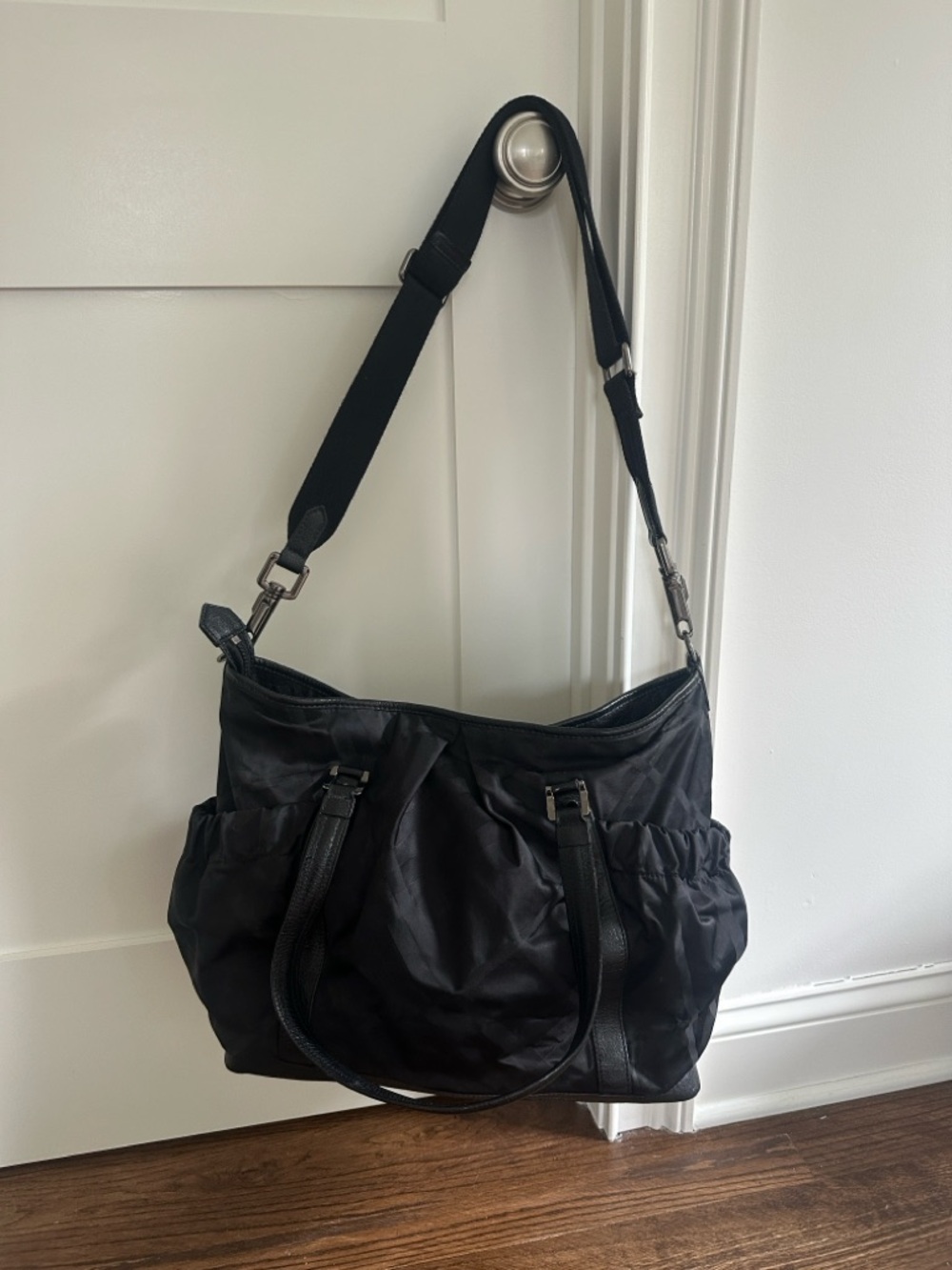 Burberry Nylon with Leather Trim Diaper Bag - Picture 8 of 9